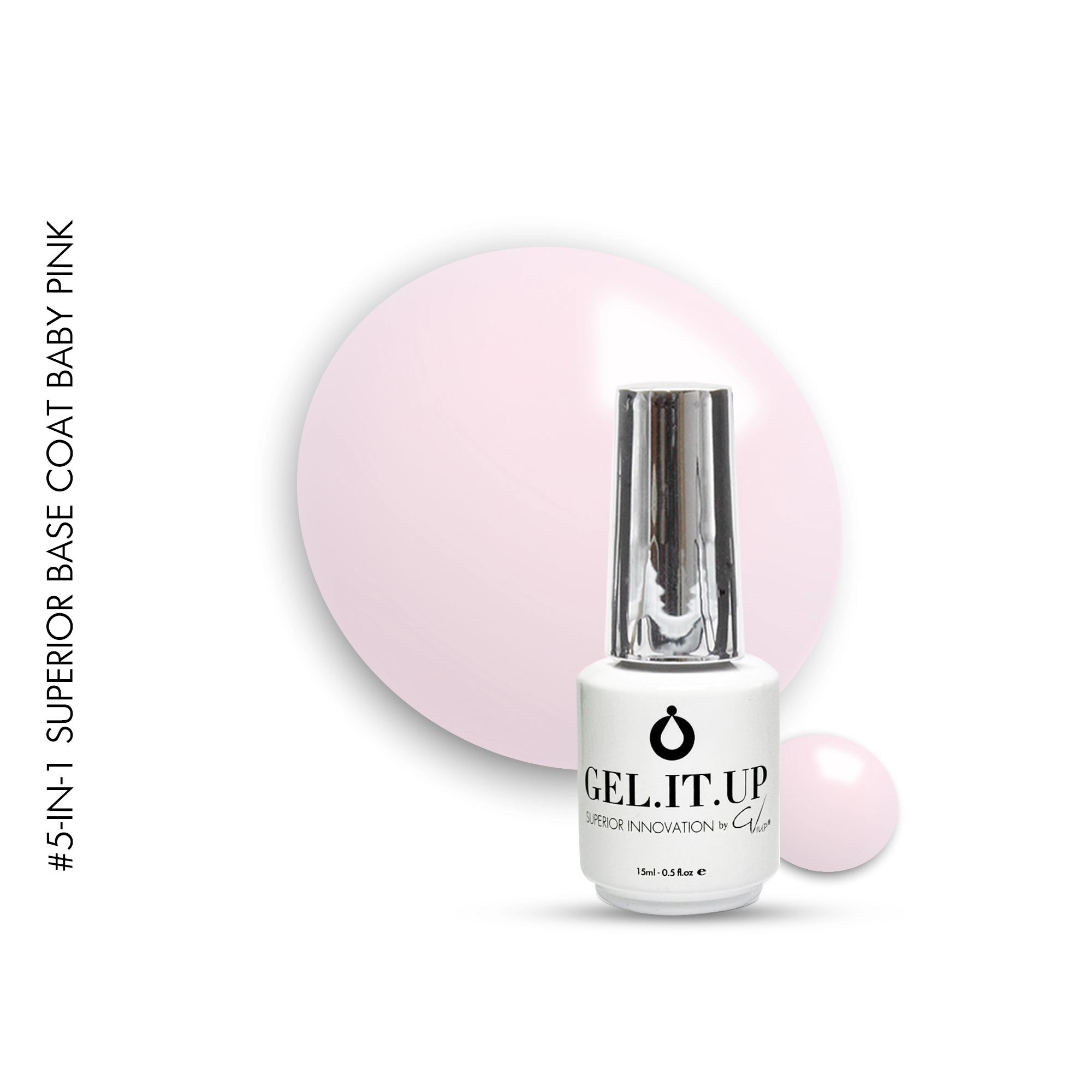 5-in-1 Superior Base 15ml Baby Pink 5in1 superior base